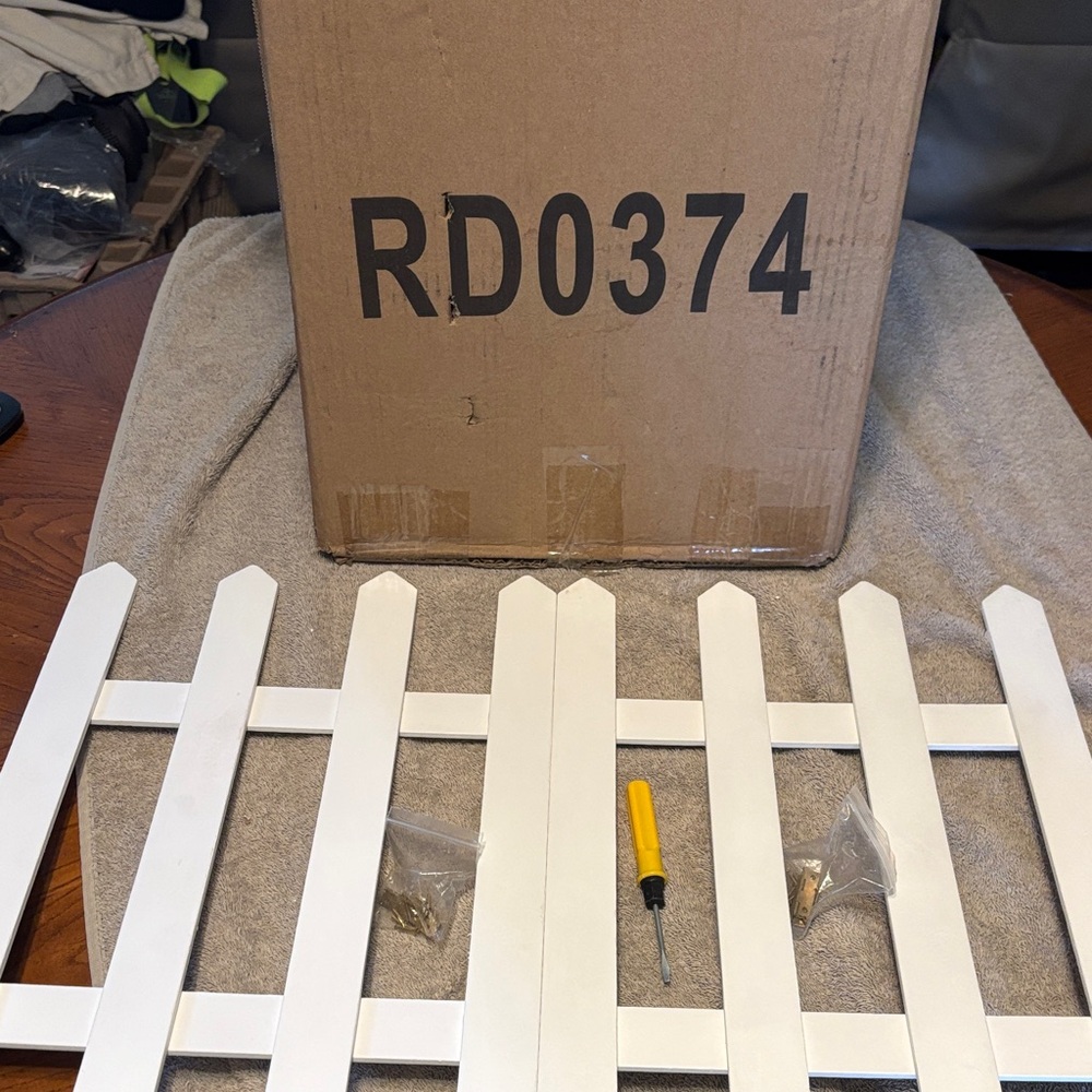 White Decorative Fence Panel
